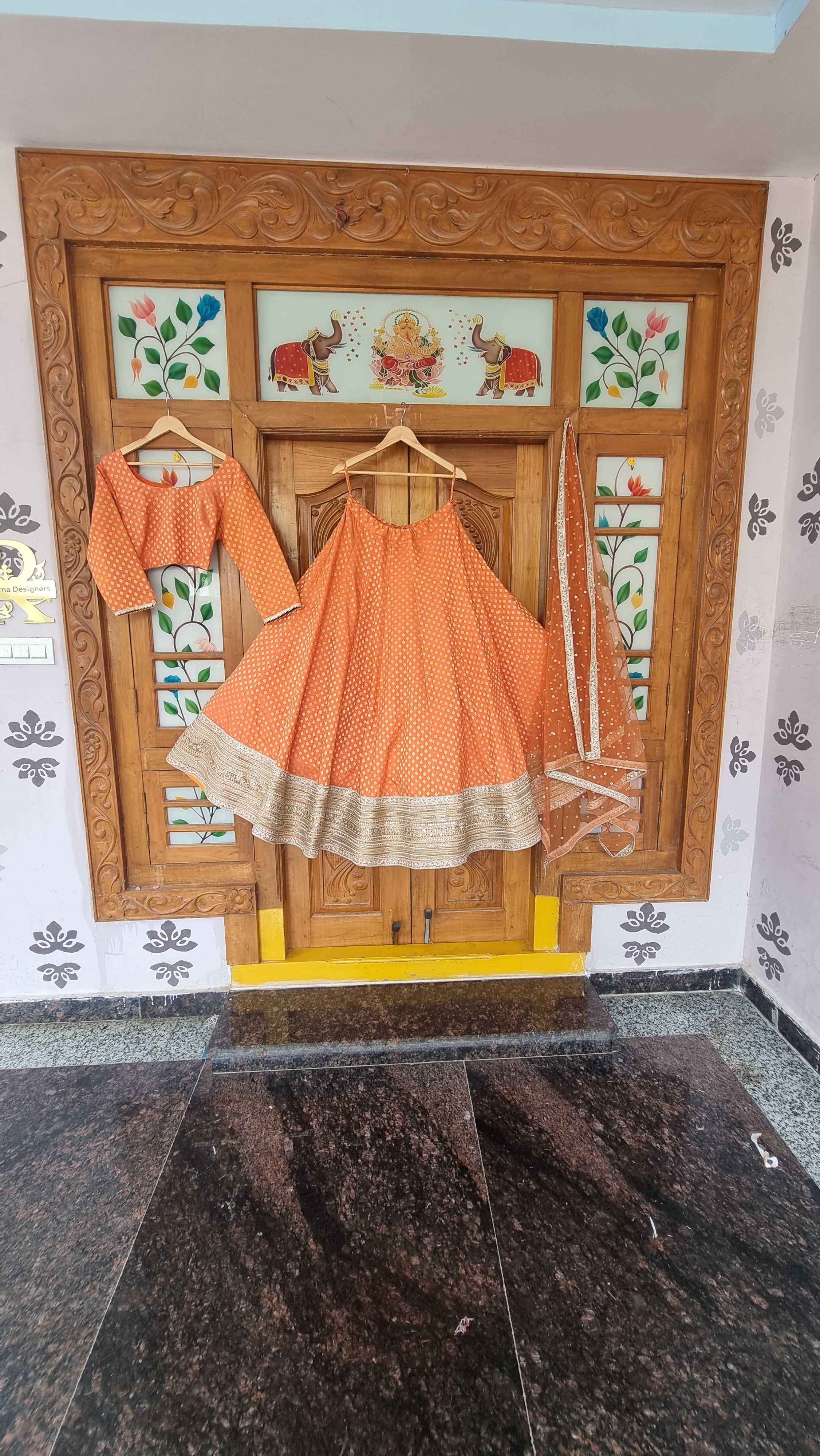 The Marigold Sunset Royal Banarasi Lehenga