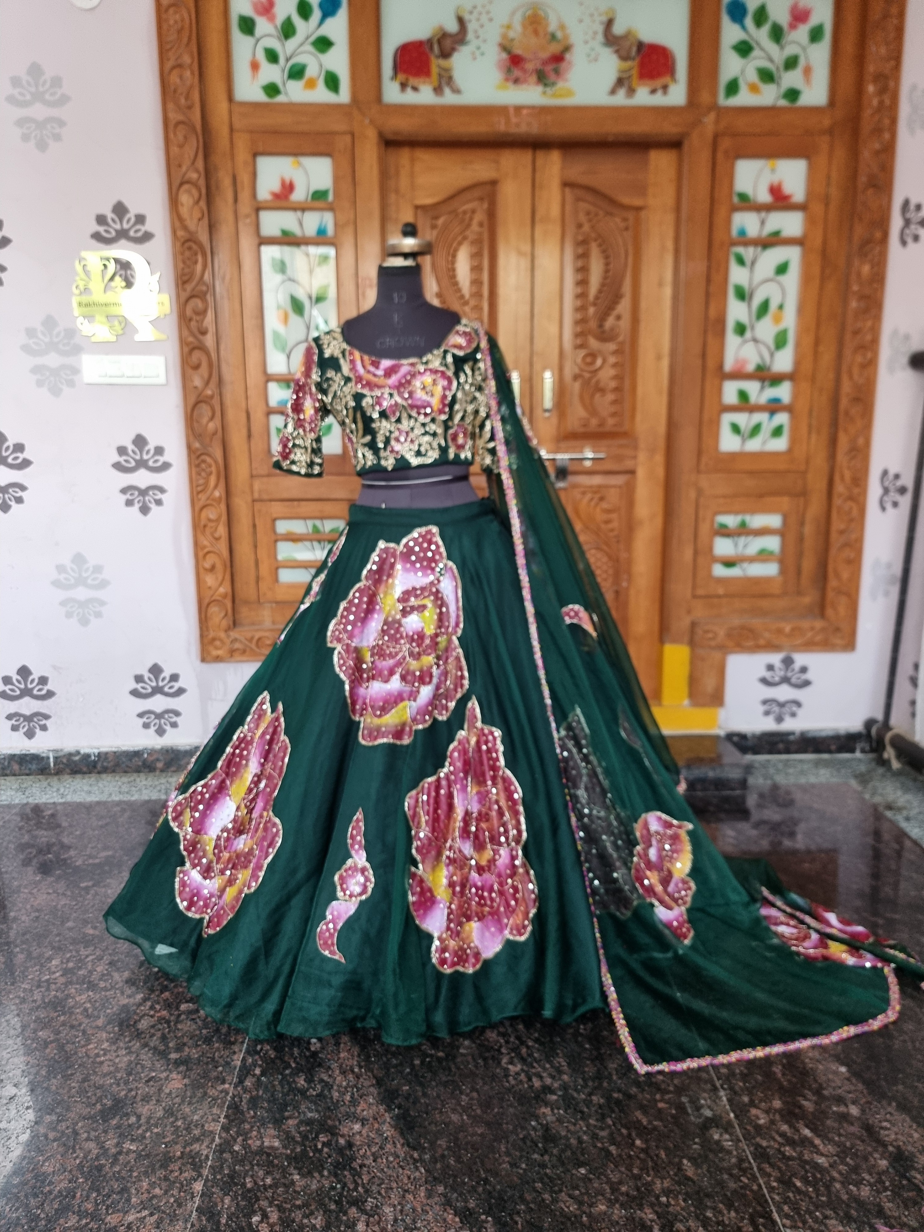 Hand-Painted Lehenga