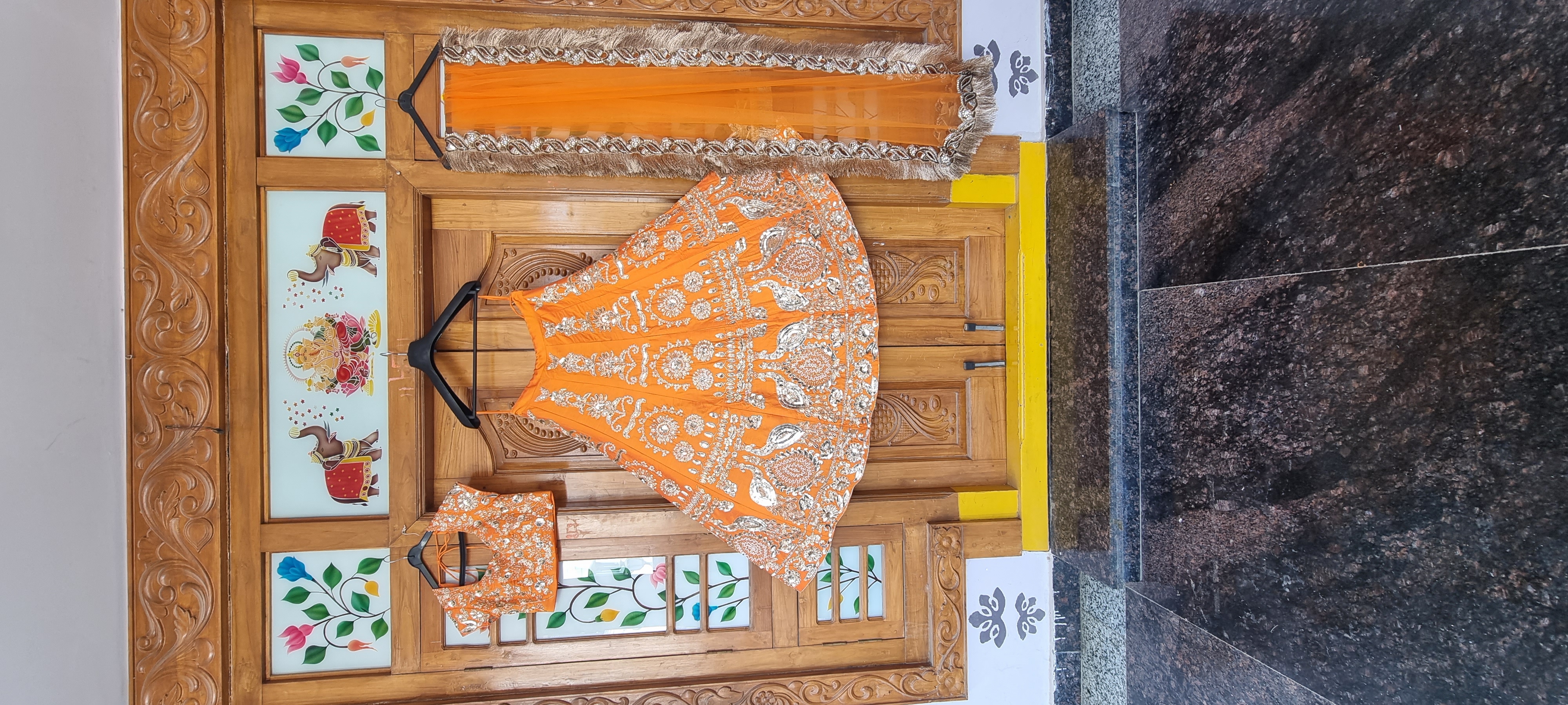 The Empress Heritage: mustard  Zardozi Bridal Lehenga